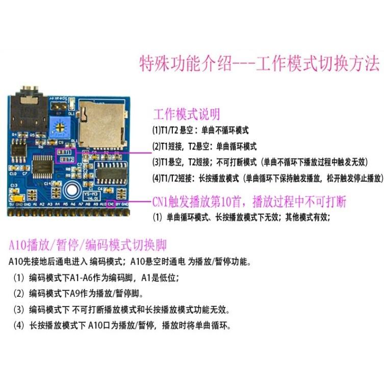 ►1455◄語音播放模組 MP3 提示器 觸發一次播報一次 Arduino 播報器-細節圖4