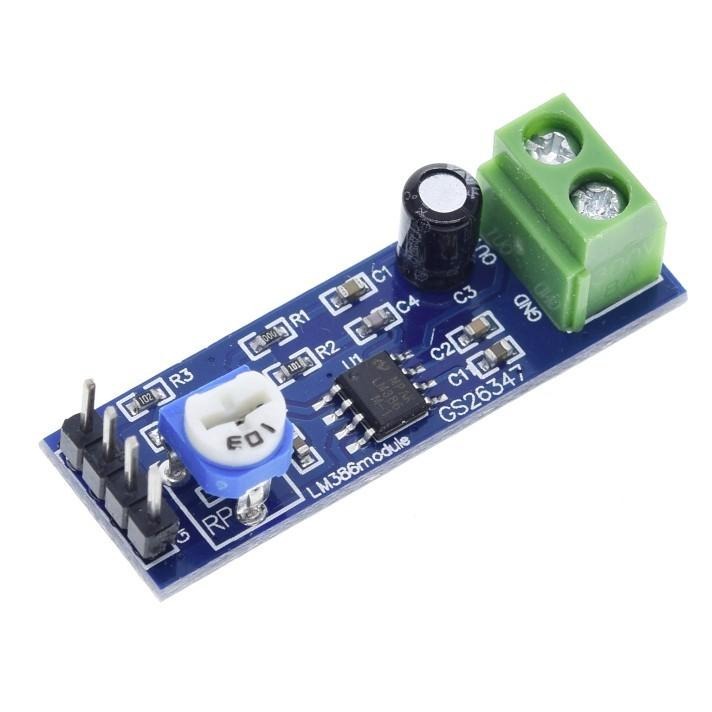 ►518◄LM386放大板 200倍增益 音訊功放板 單聲道 音訊 功放模組-細節圖2