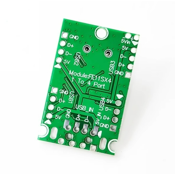 ►754◄工業級USB2.0擴展模組HUB 集線器 1分4 1拖4介面轉接開發板免驅動-細節圖2