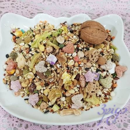 【三隻小豬寵物用品】3pigs鼠寶綜合堅果健康餐(粉)-350g-細節圖2