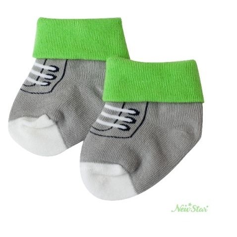 Newstar明日之星 零線頭/活潑撞色步鞋嬰兒襪（二色可選）-細節圖6