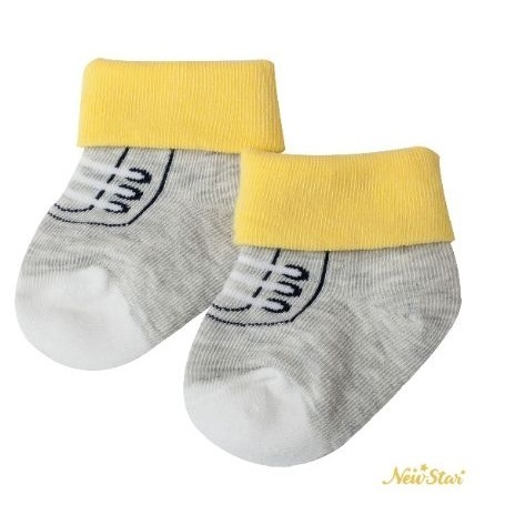 Newstar明日之星 零線頭/活潑撞色步鞋嬰兒襪（二色可選）-細節圖7