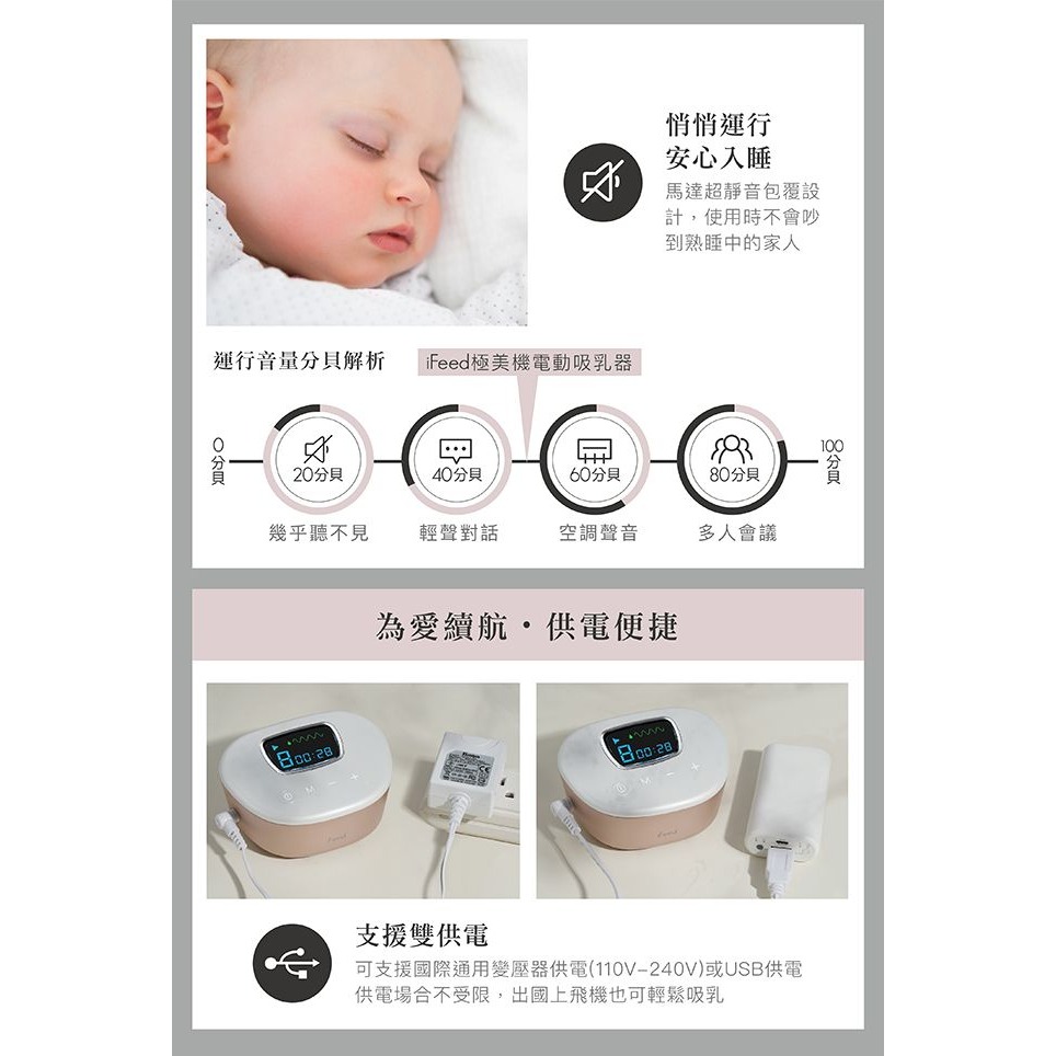 【買再送！手動吸乳器配件五件組】小獅王辛巴 iFeed極美機超靜音電動吸乳器（寬口徑）-細節圖6
