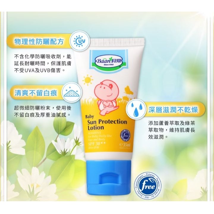 貝恩嬰兒防曬乳液（35ml）-細節圖4