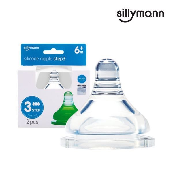 韓國【Sillymann】100%鉑金矽膠奶嘴2入裝（四階段可選）-細節圖9