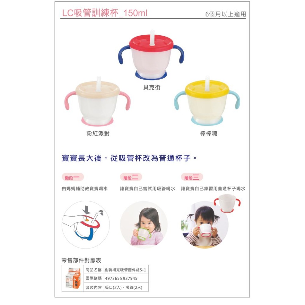 【利其爾Richell】第二代LC系列/水杯吸管配件組S-1（2入/盒）-細節圖2