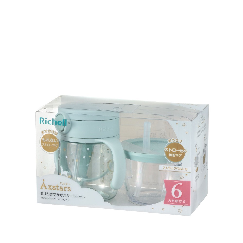 Richell 利其爾 AX系列 夢幻學習水杯組合200ml水杯+150ml訓練杯（二款任選）-細節圖2