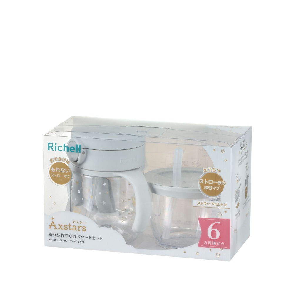 Richell 利其爾 AX系列 夢幻學習水杯組合200ml水杯+150ml訓練杯（二款任選）-細節圖4