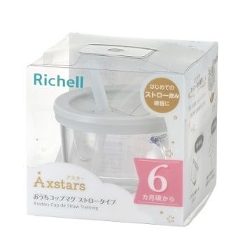 日本 Richell 利其爾 AX系列 學習訓練杯（吸管款）-細節圖5
