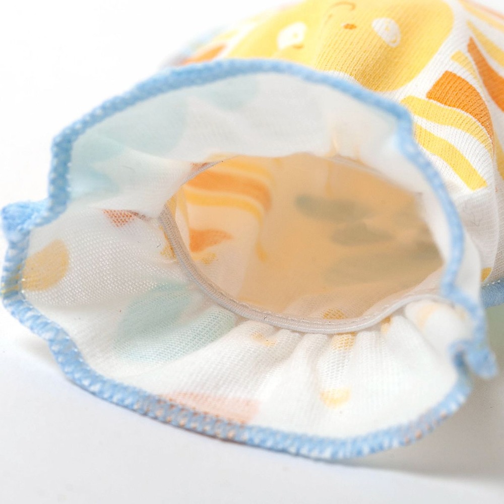 newstar明日之星 四季薄款/純棉嬰兒護手套（天空藍／櫻花粉 花色隨機）-細節圖2