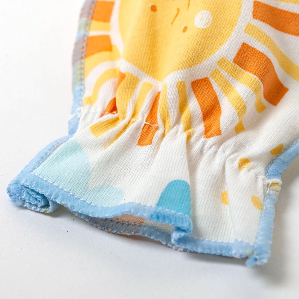 newstar明日之星 四季薄款/純棉嬰兒護手套（天空藍／櫻花粉 花色隨機）-細節圖3