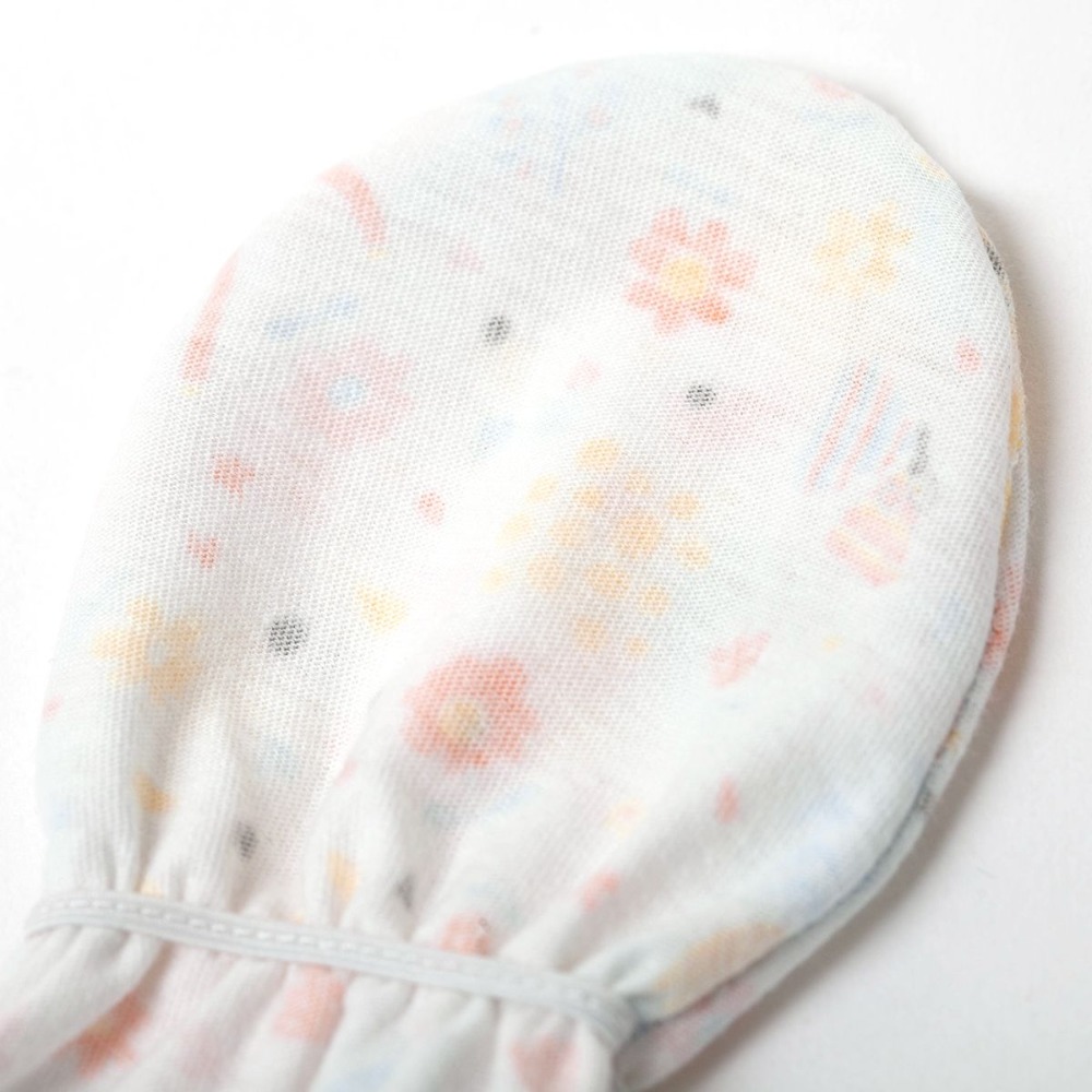 newstar明日之星 四季薄款/純棉嬰兒護手套（天空藍／櫻花粉 花色隨機）-細節圖7