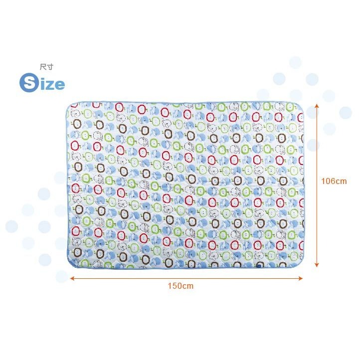 【KU.KU酷咕鴨】四季被/棉心紗透氣涼被-藍色-細節圖8