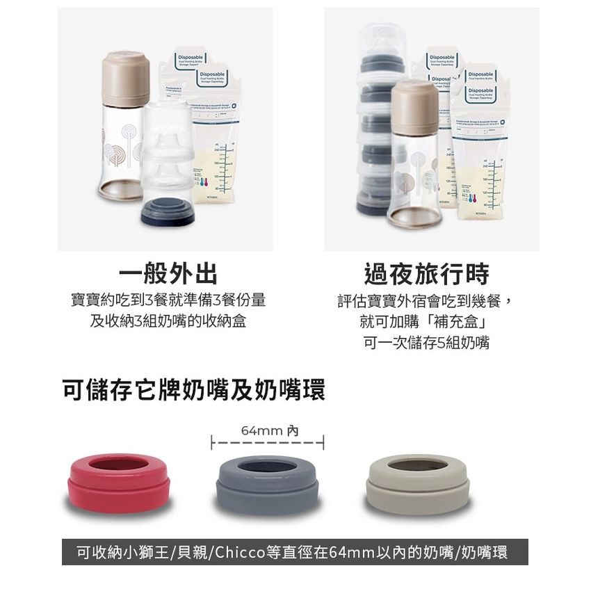 韓國MOTHER-K 積木式奶嘴收納盒/ 補充盒-細節圖5