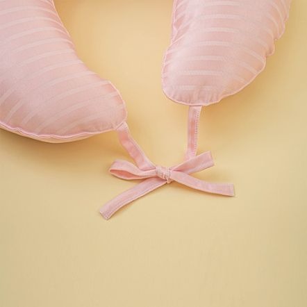 UniBABE優貝比 哺乳三用U型枕-粉色橫條（美麗人生 月子中心）-細節圖3