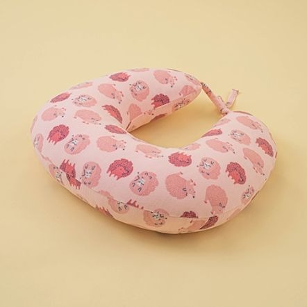 UniBABE優貝比 哺乳三用U型枕，超細纖維款（草泥馬/刺蝟/雪地）-細節圖9