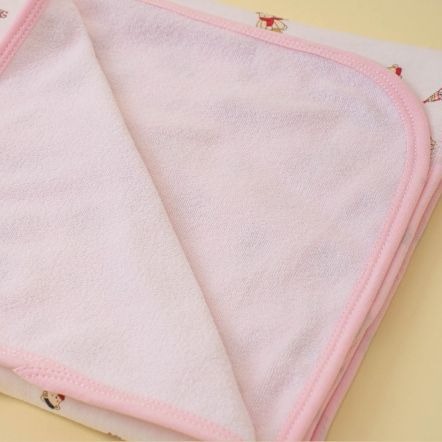 UniBABE優貝比 嬰兒兩用包巾-燈塔熊（粉紅色/黃色） 粉色綿羊（美麗人生 月子中心）-細節圖2