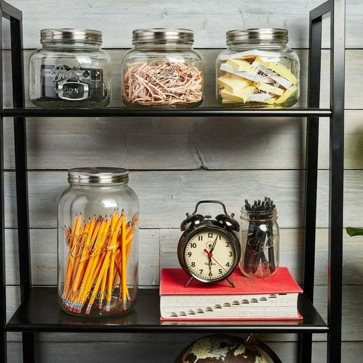 Ball® 64oz 超廣口附不鏽鋼蓋 Decorative Mason Jar Half Gal 梅森密封罐 玻璃瓶-細節圖5