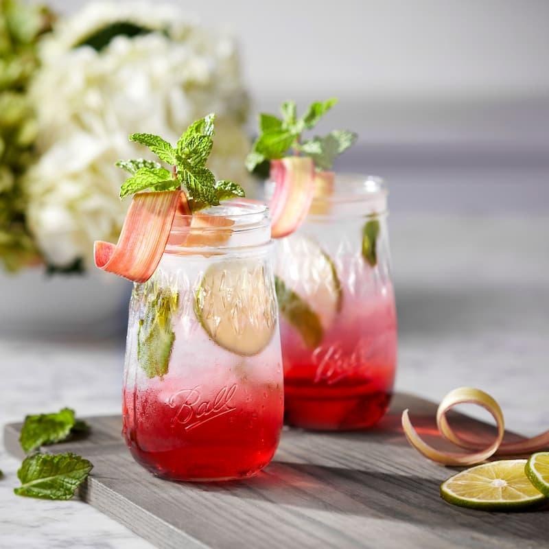 Ball® 16oz 窄口晶鑽 Flute Mason Jar Regular Mouth 16oz Pint 梅森罐-細節圖3