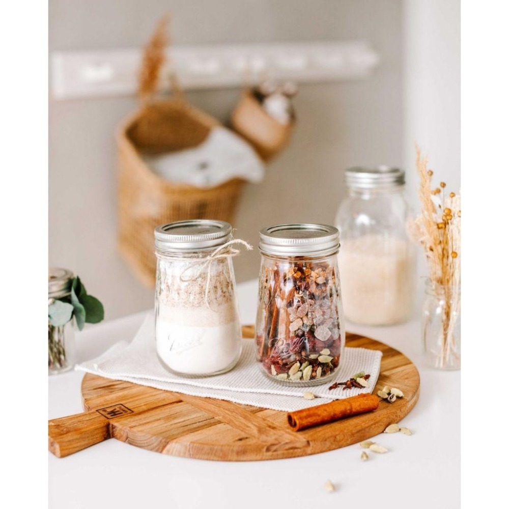 Ball® 16oz 窄口晶鑽 Flute Mason Jar Regular Mouth 16oz Pint 梅森罐-細節圖5