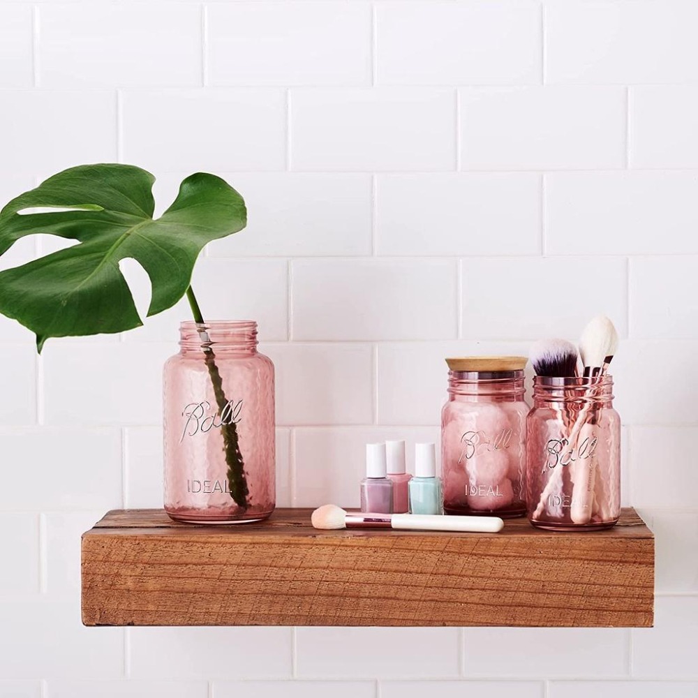 Ball® 32oz 窄口玫瑰 Rose Vintage Regular Mouth Mason Jar 玻璃瓶 梅森罐-細節圖4