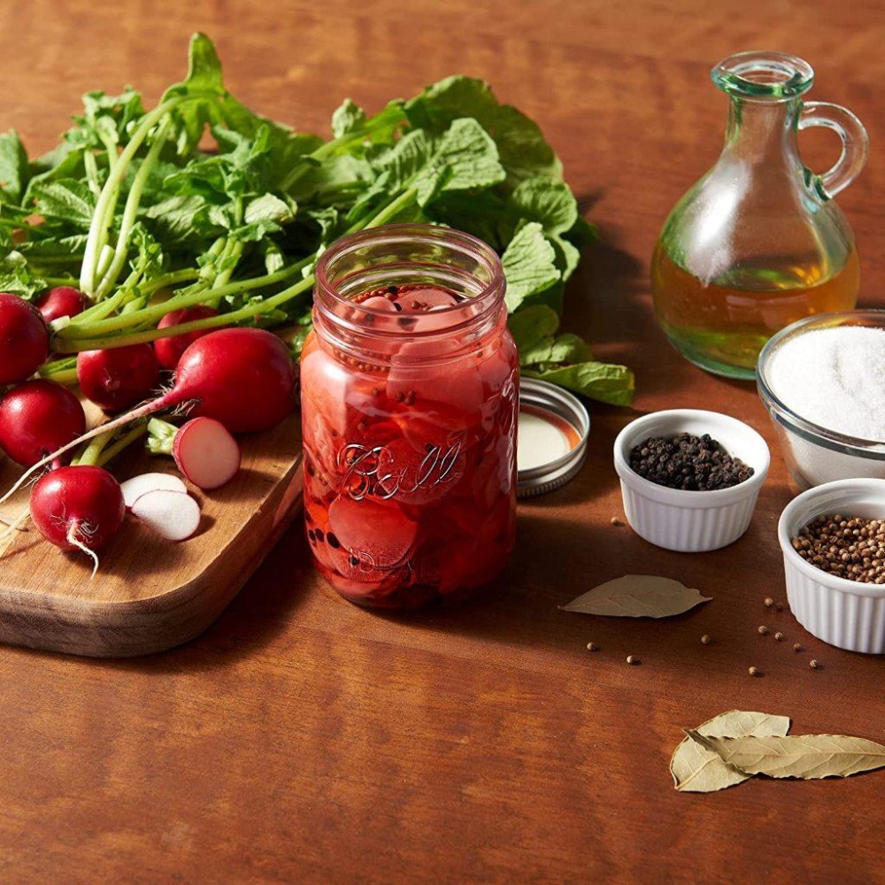 Ball® 32oz 窄口玫瑰 Rose Vintage Regular Mouth Mason Jar 玻璃瓶 梅森罐-細節圖5