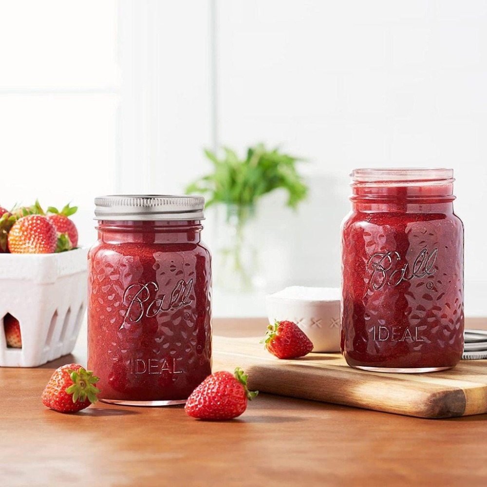 Ball® 32oz 窄口玫瑰 Rose Vintage Regular Mouth Mason Jar 玻璃瓶 梅森罐-細節圖6