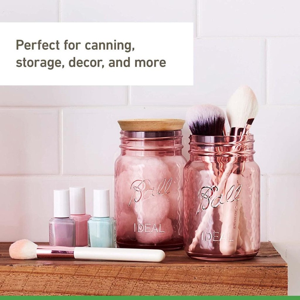 Ball® 16oz 窄口玫瑰 Rose Vintage Mason Jar Regular Mouth 梅森罐 玻璃瓶-細節圖3