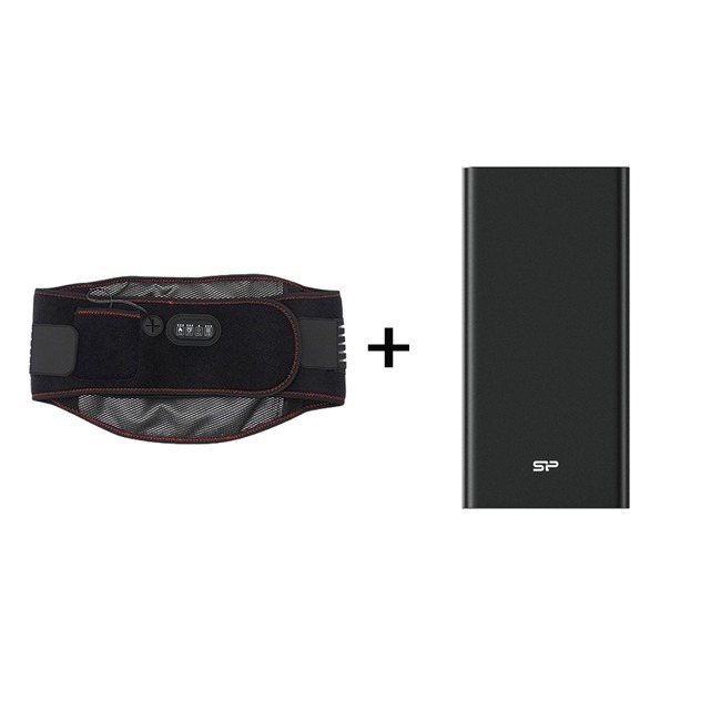 滿額折$【LTP】熱敷震動按摩腰帶 可定時 三段調溫 腰部按摩器 男女適用 【四方館】-規格圖1