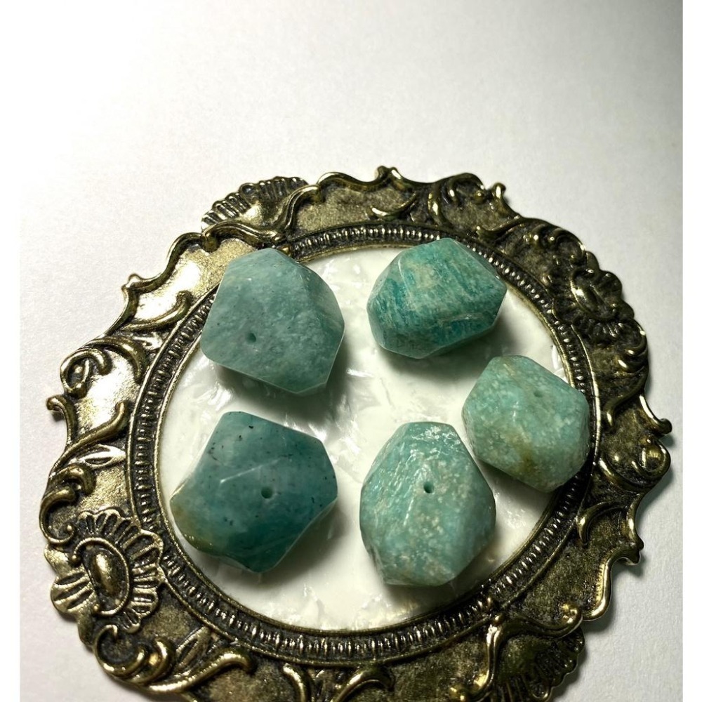 天然天河石隨形切面珠 橫孔 適合DIY手作 天然石手作材料 單個隨機出貨-細節圖2