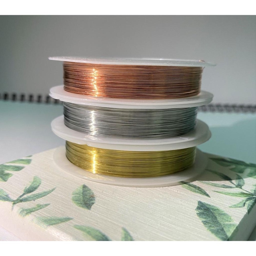 彩色銅線 0.2 - 1 mm 單捲 銀 金 紅銅 3色 DIY金屬編織 繞線 花藝 首飾專用銅線 現貨-細節圖7