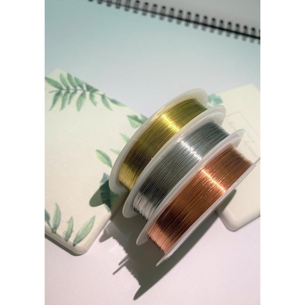 彩色銅線 0.2 - 1 mm 單捲 銀 金 紅銅 3色 DIY金屬編織 繞線 花藝 首飾專用銅線 現貨-細節圖8