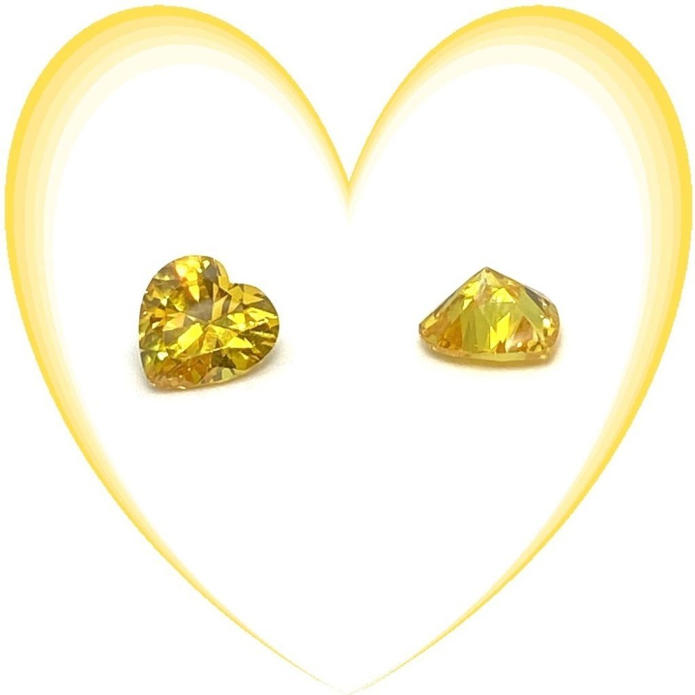 心形 CZ鑽 CZ鋯石 透明 粉 變藍 橄欖綠 橄欖黃 石榴紅 紫藍 香檳 金黃 黑色 裸鑽 蘇聯鑽 金工 蠟雕 DIY-細節圖9