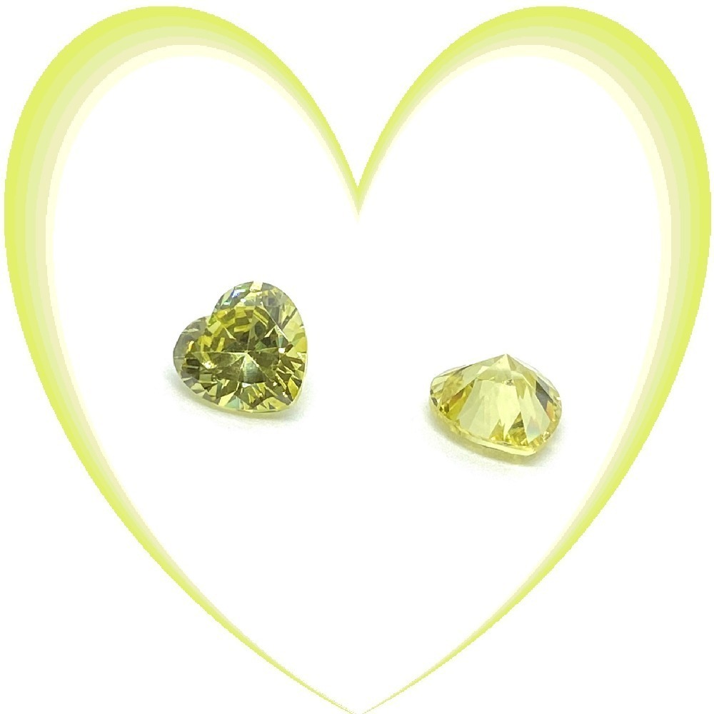 心形 CZ鑽 CZ鋯石 透明 粉 變藍 橄欖綠 橄欖黃 石榴紅 紫藍 香檳 金黃 黑色 裸鑽 蘇聯鑽 金工 蠟雕 DIY-細節圖11