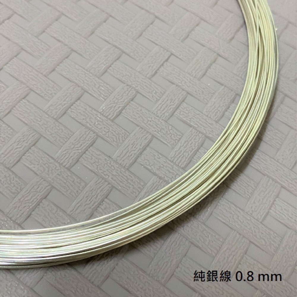 999/9999/925純銀線0.7mm 0.8mm 1mm 1.2mm 1.5mm圓線 10公分一單位 金工金屬編織-細節圖2