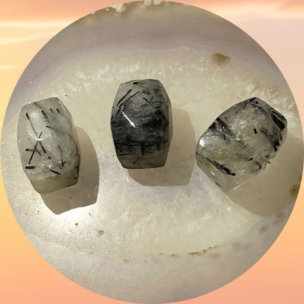 黑髮晶隨形切面珠 直孔 桶珠 切面不規則 切角隨形珠 適合DIY手作 天然石手作材料 單個隨機出貨-細節圖2