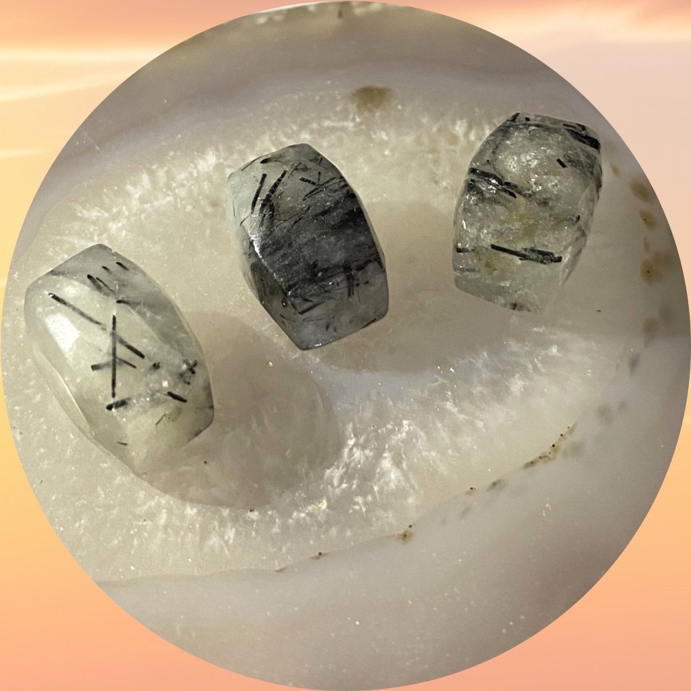 黑髮晶隨形切面珠 直孔 桶珠 切面不規則 切角隨形珠 適合DIY手作 天然石手作材料 單個隨機出貨-細節圖3