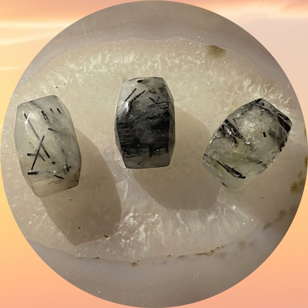 黑髮晶隨形切面珠 直孔 桶珠 切面不規則 切角隨形珠 適合DIY手作 天然石手作材料 單個隨機出貨-細節圖4