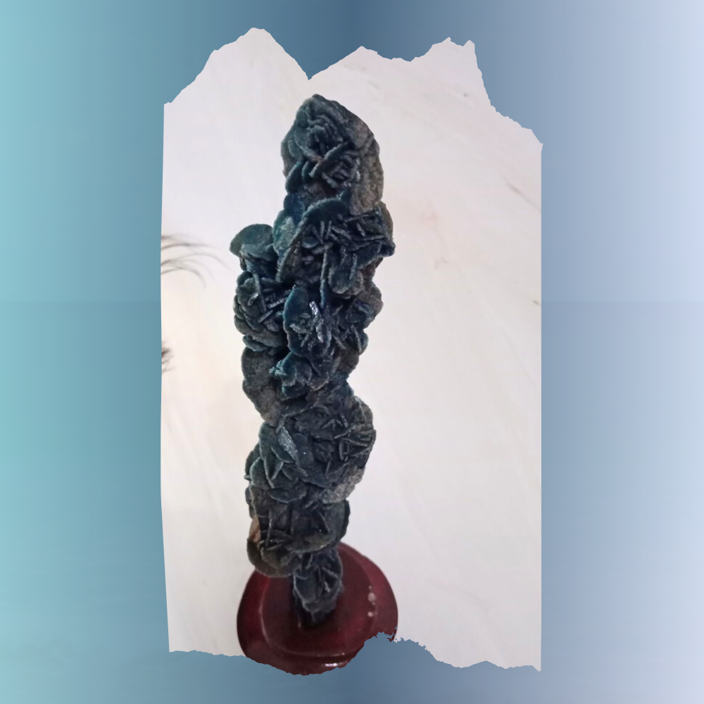 沙漠玫瑰石-象徵永不凋謝的愛情 高130mm寬25mm長20mm 像一束玫瑰花-細節圖6