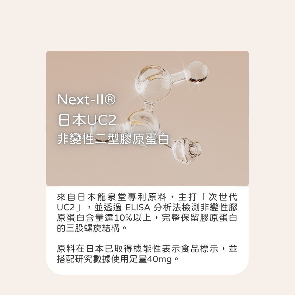 【日珂】逆時光膠囊 日本UC2・玻尿酸・6入組｜非變性二型膠原蛋白‧小分子膠原蛋白‧蛋殼膜‧機能保健食品-細節圖5
