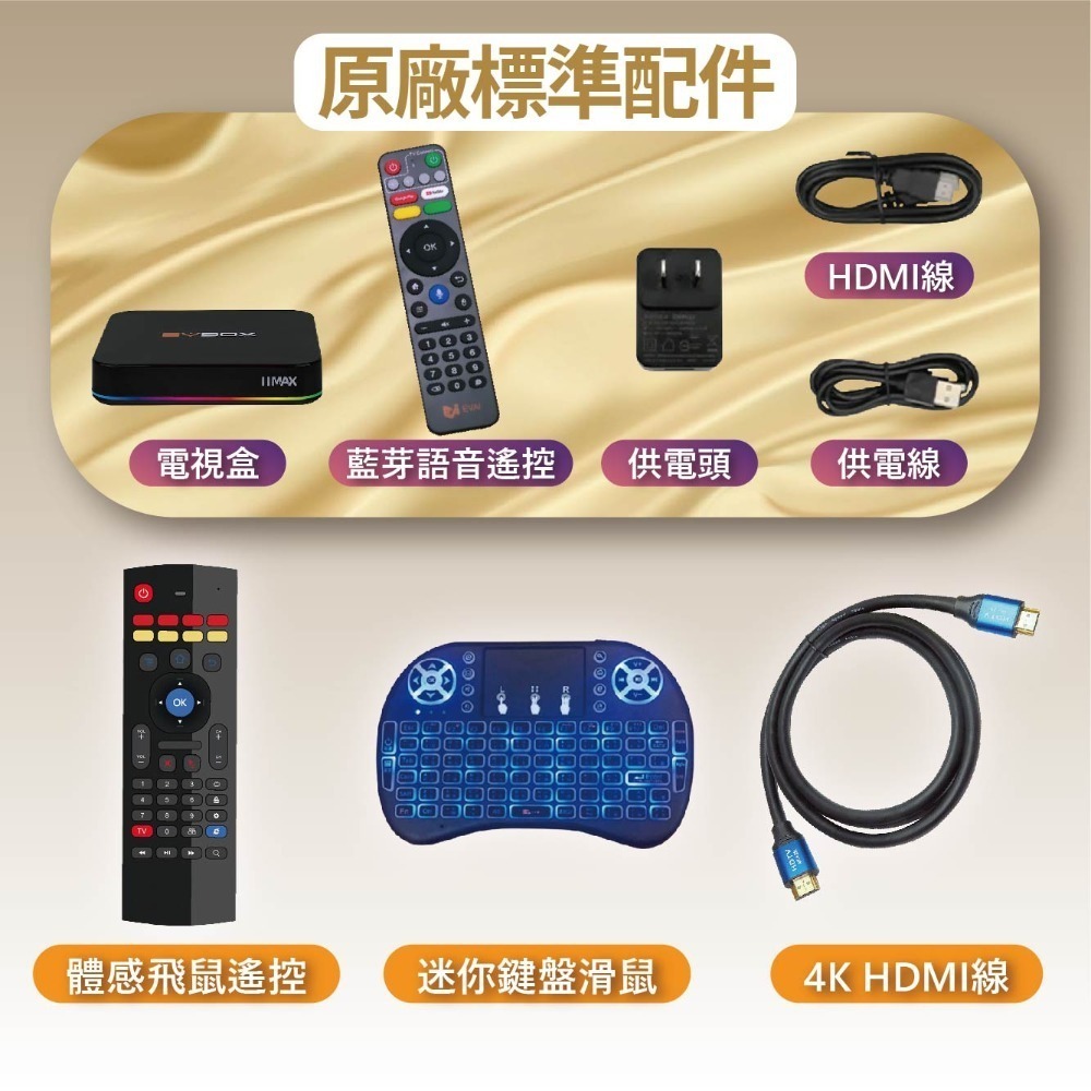 體感飛鼠+迷你鍵盤+4K HDMI