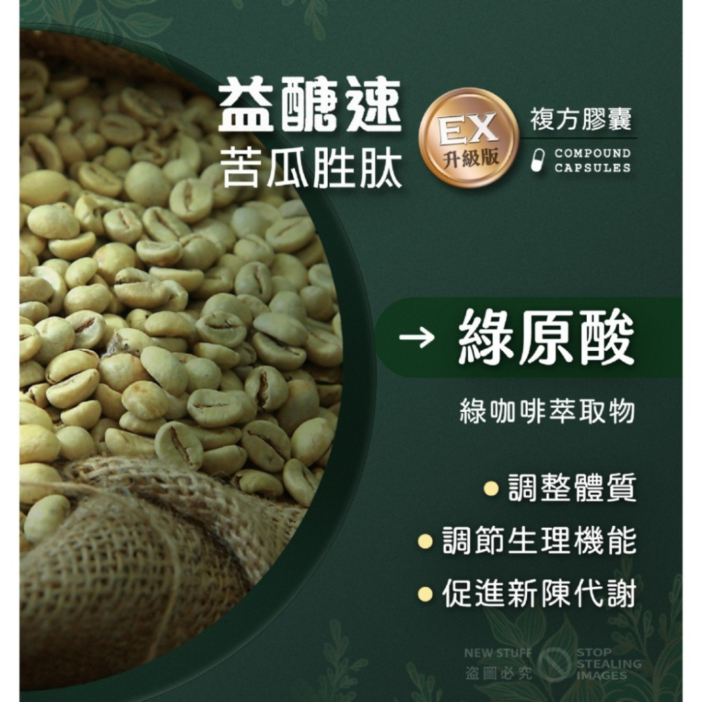 現貨供應 益醣速 精華苦瓜胜肽膠囊EX(全素)-30錠/盒 苦瓜萃取 保健食品-細節圖4