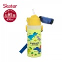 Skater吸管不鏽鋼保溫水壺(400ml) 恐龍/漢堡/直升機/維尼-規格圖2