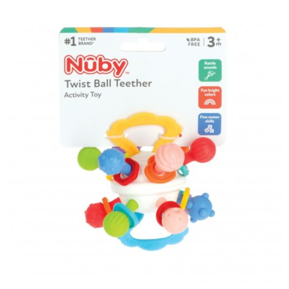 Nuby 扭扭觸覺球固齒玩具-細節圖2