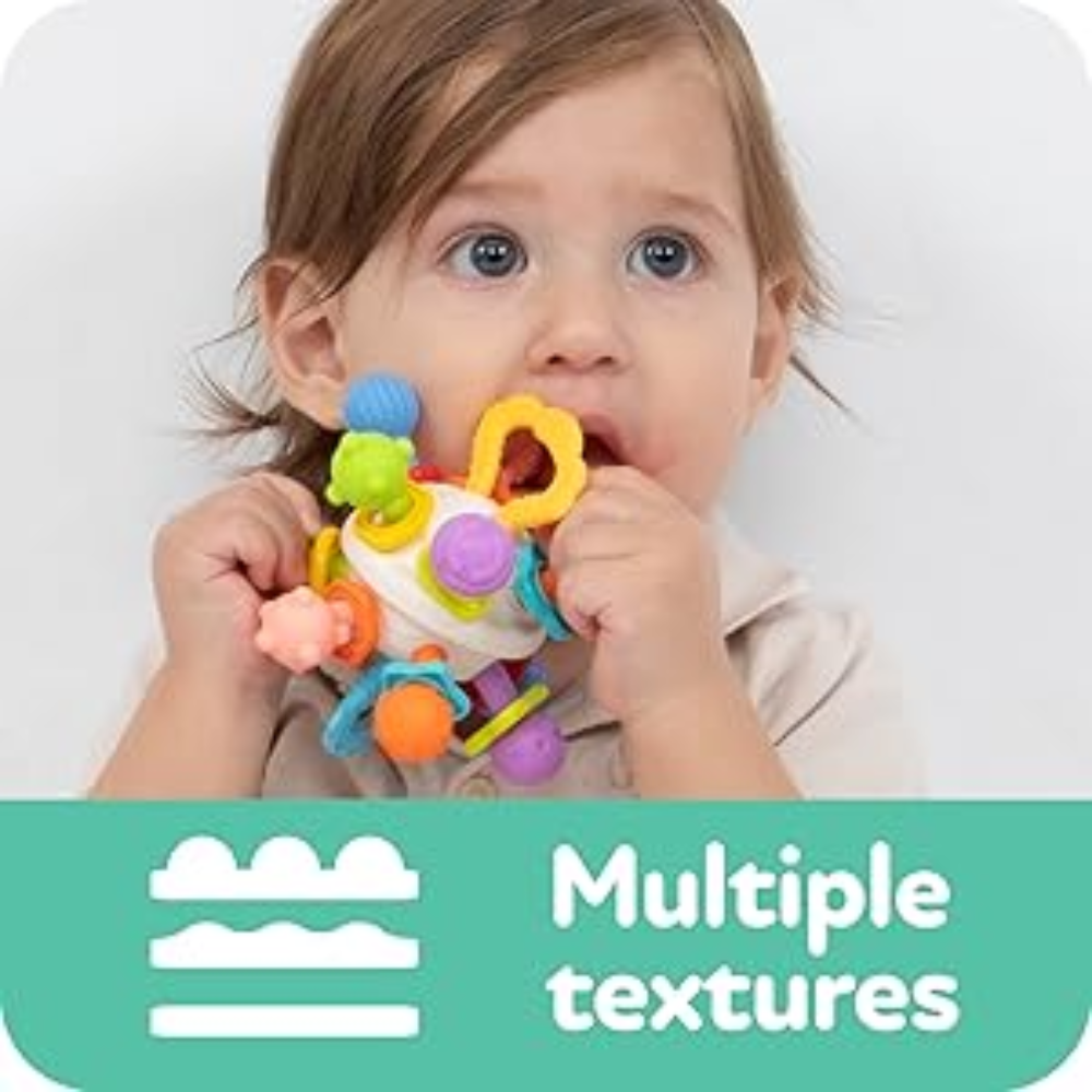 Nuby 扭扭觸覺球固齒玩具-細節圖4