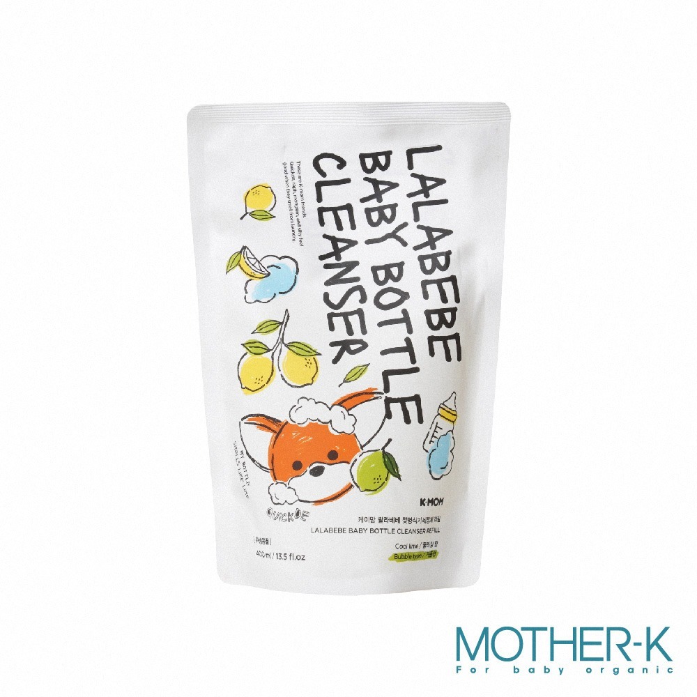 MOTHER-K LALAPOPO 草本極淨蔬果奶瓶清潔劑罐裝500ml/補充包400ml-細節圖2