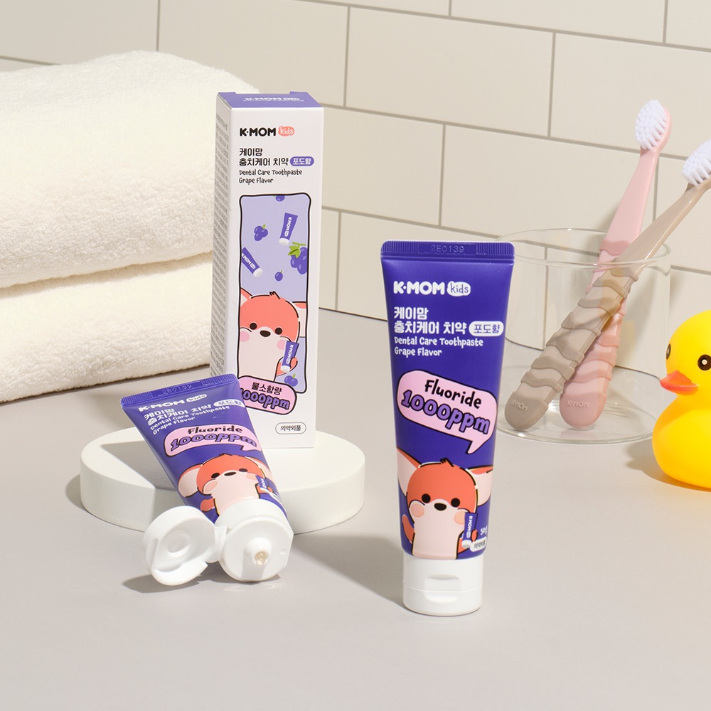 MOTHER-K 植萃嬰幼兒含氟牙膏-葡萄樂園50g-細節圖4