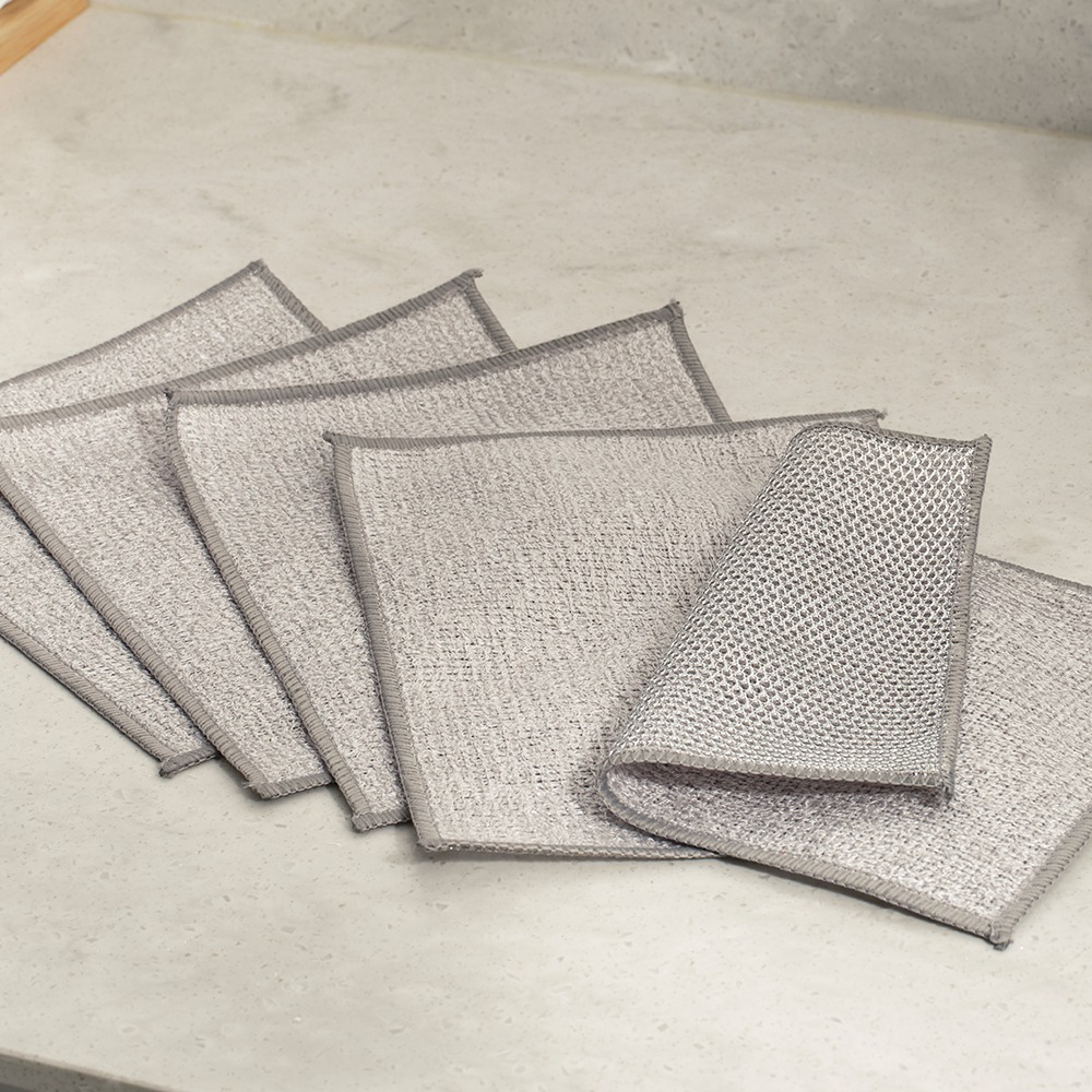 MOTHER-K LIFE 竹碳纖維雙面洗碗布(5入)-細節圖3