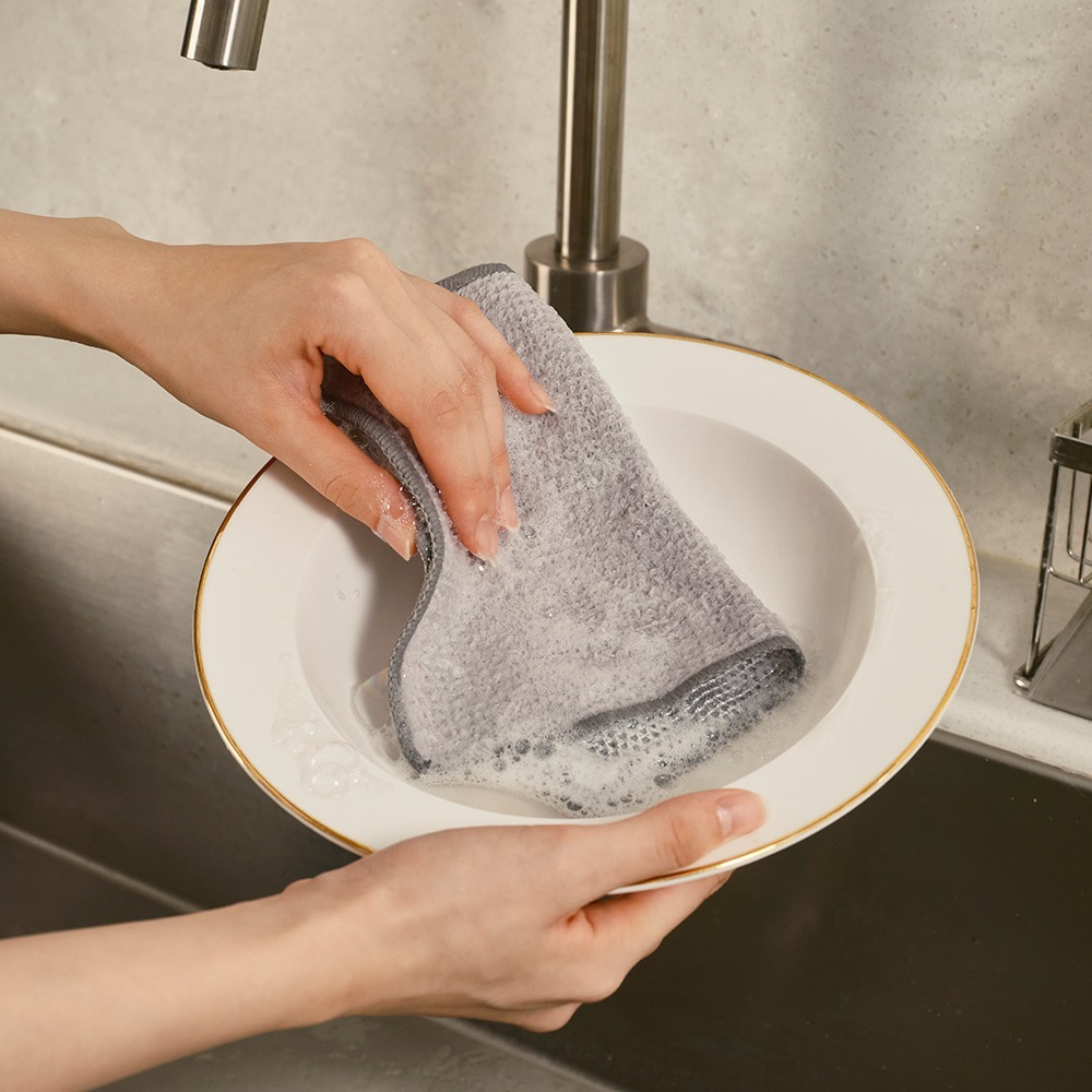 MOTHER-K LIFE 竹碳纖維雙面洗碗布(5入)-細節圖4