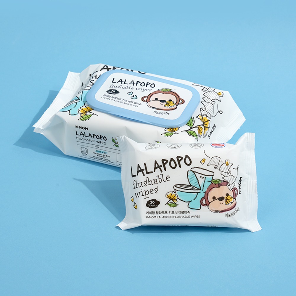 MOTHER-K LALAPOPO 金盞花可沖式濕紙巾20抽-細節圖2